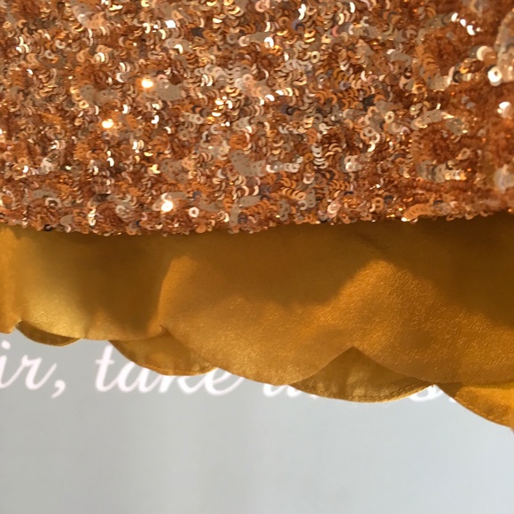 C.LUCE GOLD SEQUIN TOP - Picture 4 of 4